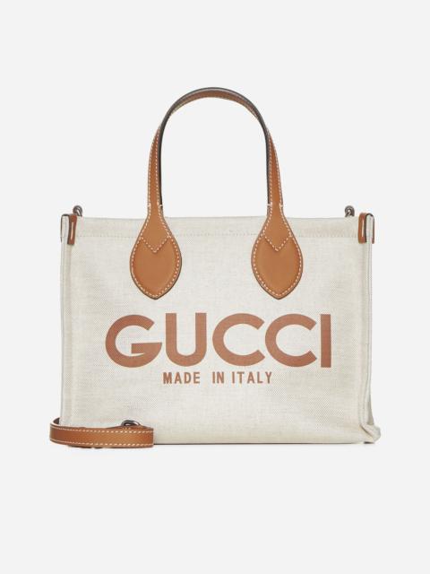 GUCCI Logo canvas tote bag