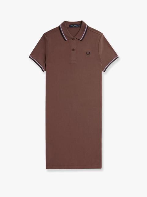 FRED PERRY - Fred Perry Stretch Cotton Polo Dress With Contrasting Profiles