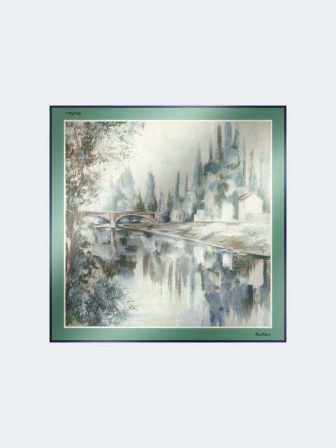 Max Mara ASTRALE Printed silk foulard