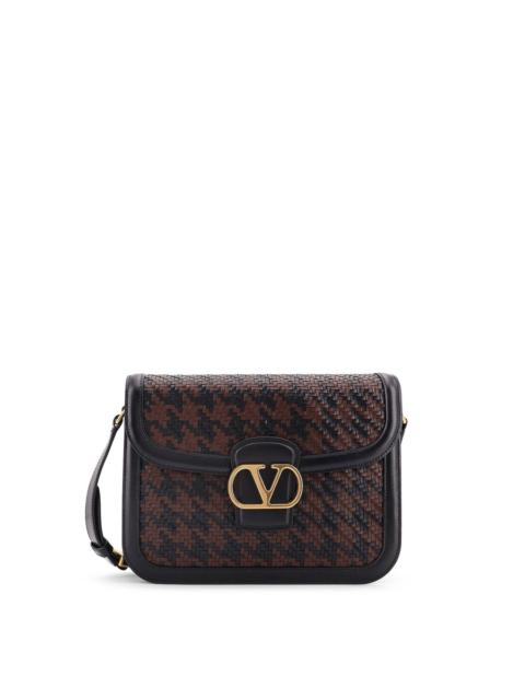 Valentino Valentino Garavani 9To5 Woven Leather Shoulder Bag