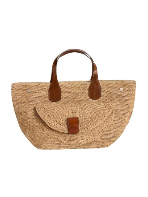 Other Designers Ibeliv Ladies Beige Laza II Raffia Tote Bag