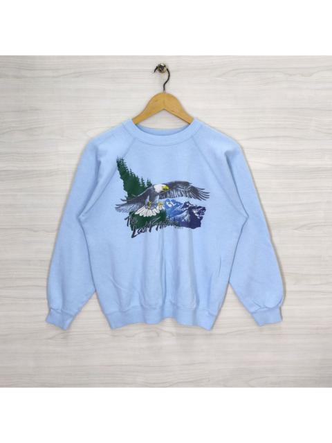 Other Designers Hanes × Vintage - Vtg 80s Hanes Eagle Raglan Sweatshirt Large