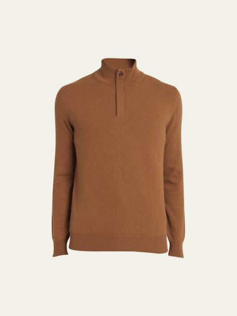 ZEGNA Men's Cashmere Quarter-Zip Sweater