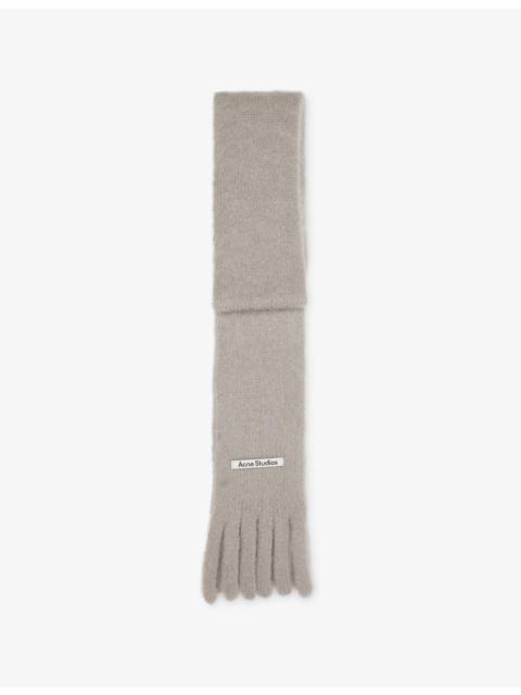 Acne Studios Skinny Fringe Wool Scarf