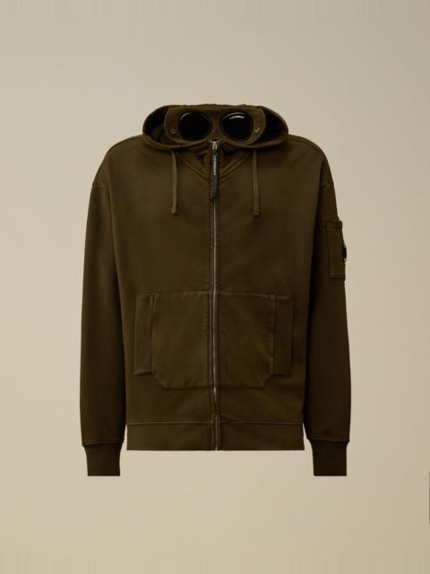 C.P. Company Brushed and Emerized Diagonal Fleece Boxy Goggle Sweatshirt