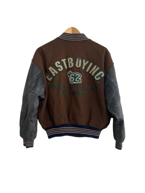 Other Designers Japanese Brand × Vintage - Vintage Eastboy Varsity Leather Jacket