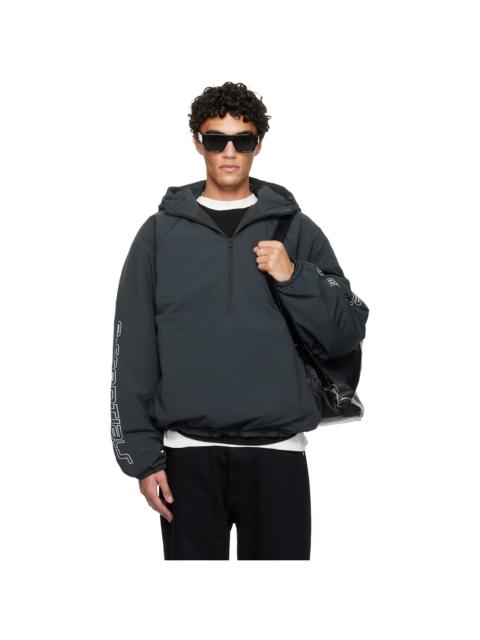 ESSENTIALS Gray Holiday Tech Nylon Half Zip Anorak