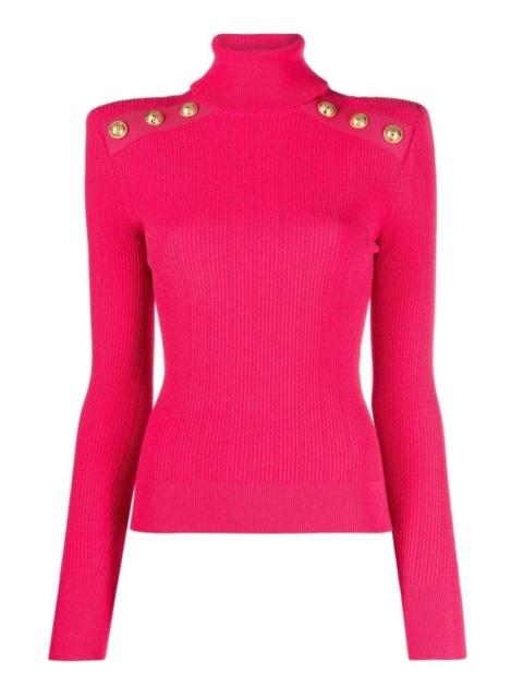 Balmain Rib-knit Turtleneck Jumper