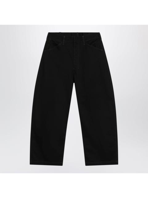 Lemaire Lemaire Black Wide-Leg Cotton Trousers Men