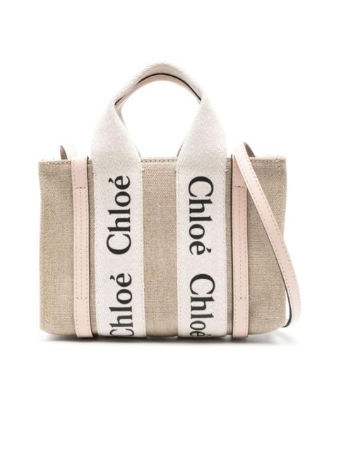 Chloé Mini Woody Canvas Tote