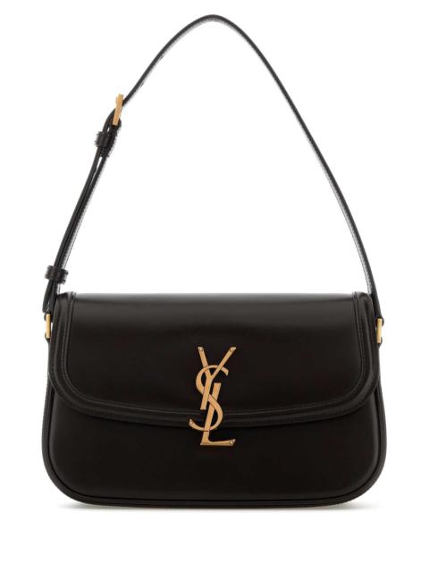 SAINT LAURENT Saint Laurent Women Dark Brown Leather Solferino Shoulder Bag