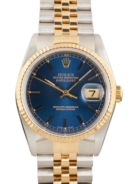 ROLEX Used Rolex Datejust 36 ref 16233 Blue Dial
