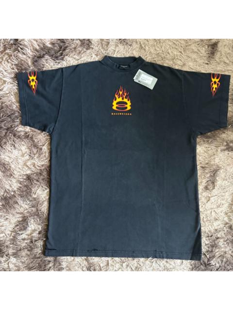 BALENCIAGA BALENCIAGA/ 24SS FLAME SHORT SLEEVE T-SHIRT Black