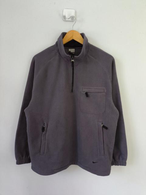 Nike Vintage NIKE Fleece Half Zipper Outdoor Jacket