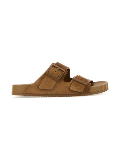 Camel Suede Sunday Slippers