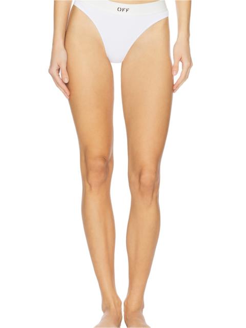 Off-White Off Rib Thong