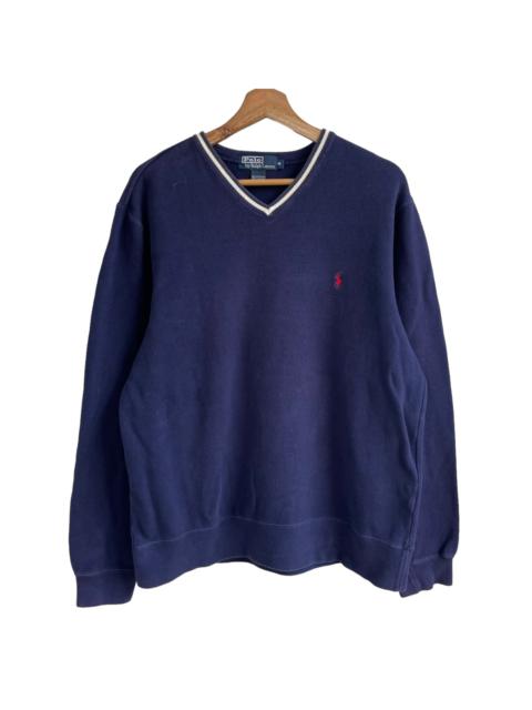 Other Designers Polo Ralph Lauren - 💥 VINTAGE POLO RALPH LAUREN SMALL LOGO VNECK SWEATSHIRT