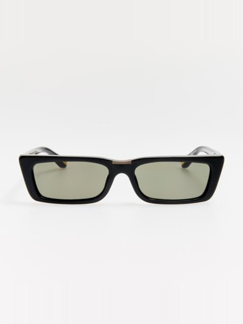 LINDA FARROW Lucia Sunglasses in Black