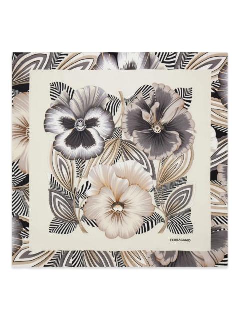FERRAGAMO Ferragamo Women Brezza Print Silk Scarf