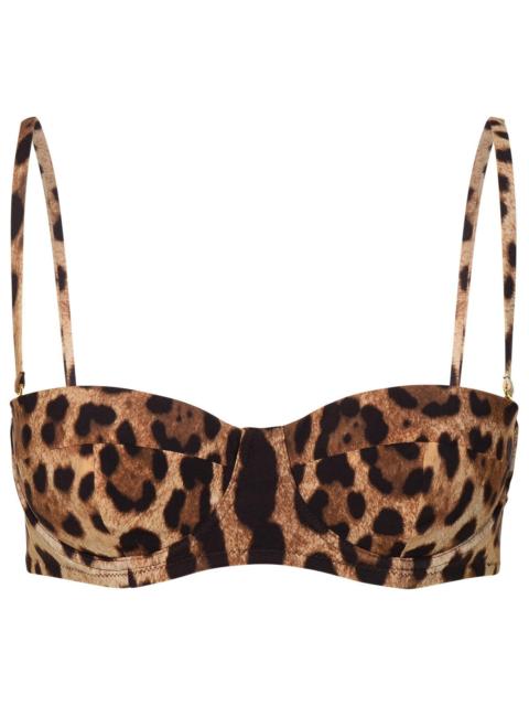 Dolce & Gabbana Dolce & Gabbana Brown Polyamide Blend Bikini Bra Women