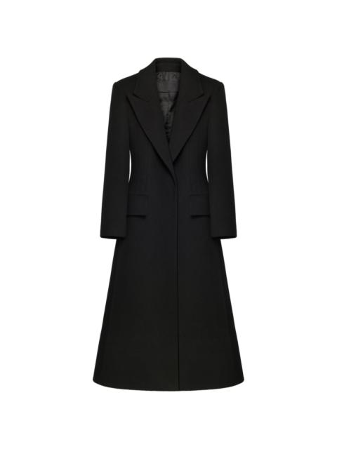 wool single-breasted coat