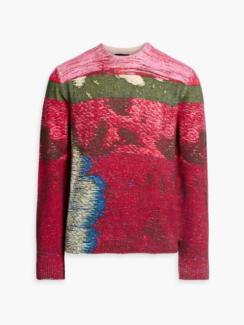 Other Designers Intarsia wool sweater