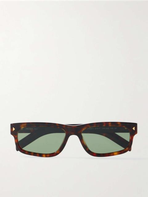 Square-Frame Tortoiseshell Acetate Sunglasses