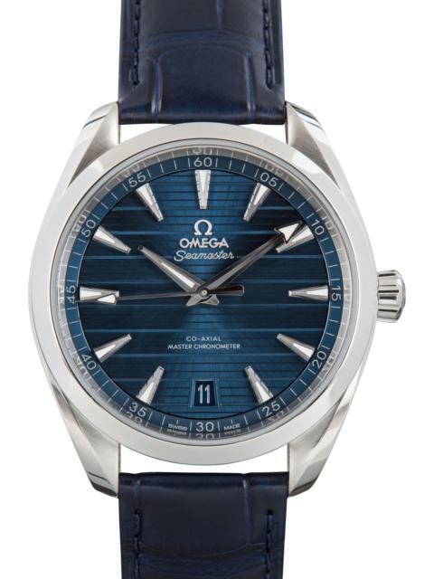 OMEGA Used Blue Dial Omega Seamaster Aqua Terra 150M Steel on Leather