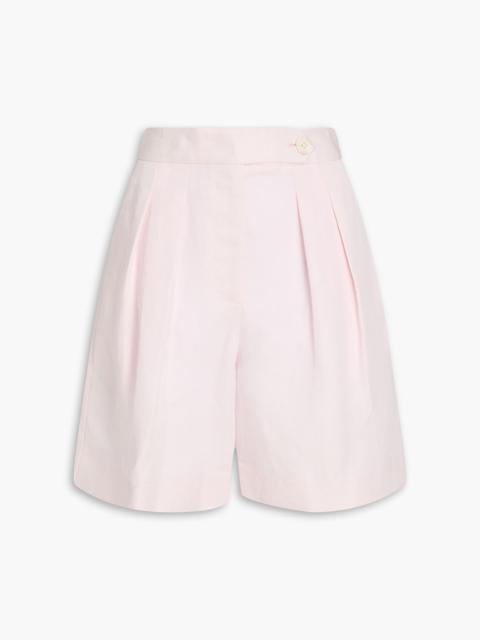DEREK LAM 10 CROSBY Terri linen and Lyocell- blend twill shorts