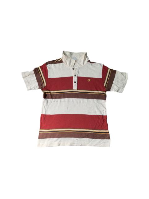 Other Designers Hang Ten - Hang Ten Classic Orange Tag Striped Polo Tee