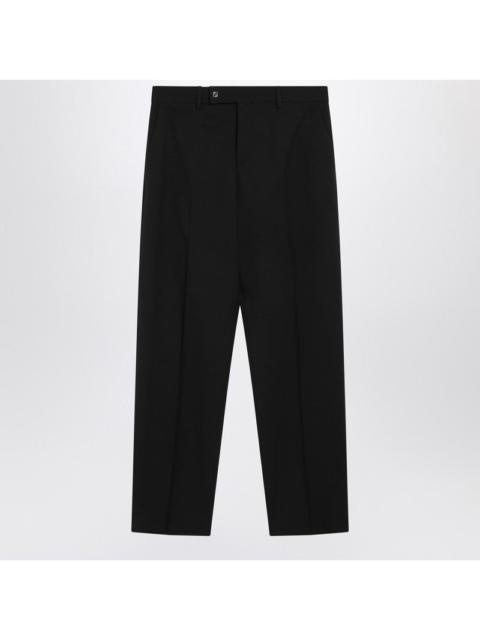 FENDI Fendi Black Wool Trousers Men