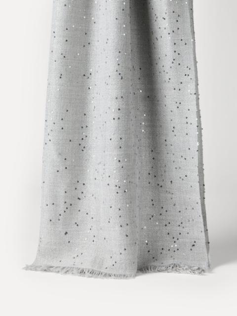 Brunello Cucinelli Cashmere and silk Diamond yarn scarf