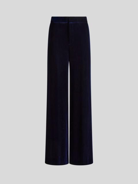 Etro WIDE-LEG VELVET TROUSERS