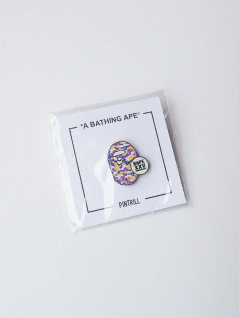 A BATHING APE® A Bathing Ape BAPE XXV Pintrill Los Angeles Camo Pin
