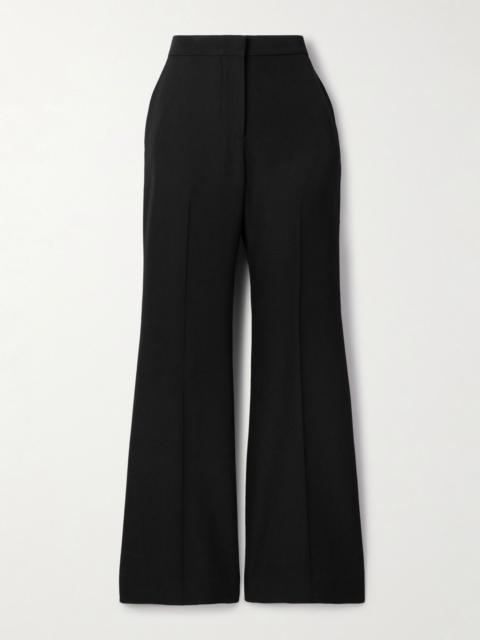 Givenchy Grain de poudre wool flared pants Black