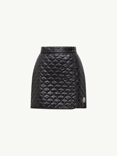 Moncler Square-Quilted Padded Mini Skirt