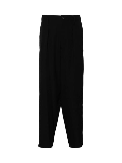Yohji Yamamoto WOOL TAPERED TROUSERS