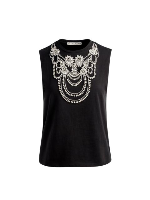 Alice + Olivia DEDE EMBELLISHED TANK