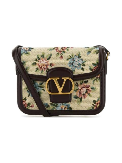 Valentino Embroidered Fabric 9to5 Crossbody Bag