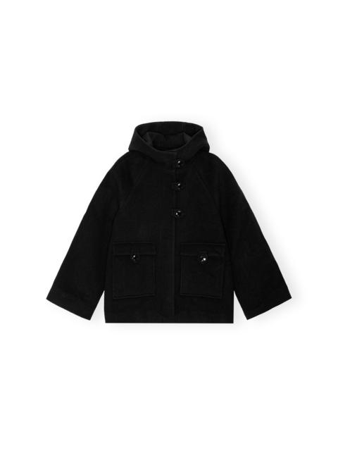 GANNI BLACK MIDI JACKET