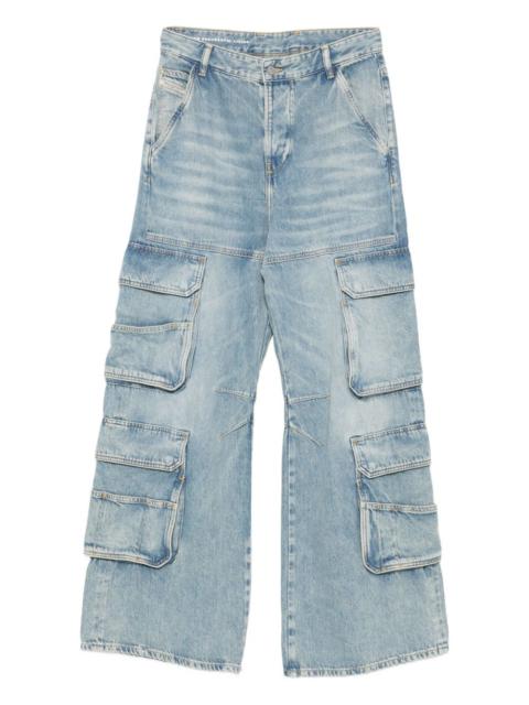 Diesel Diesel Women Cargo Denim Jeans
