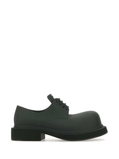 Balenciaga Men Bottle Green Eva  Lace-Up Shoes