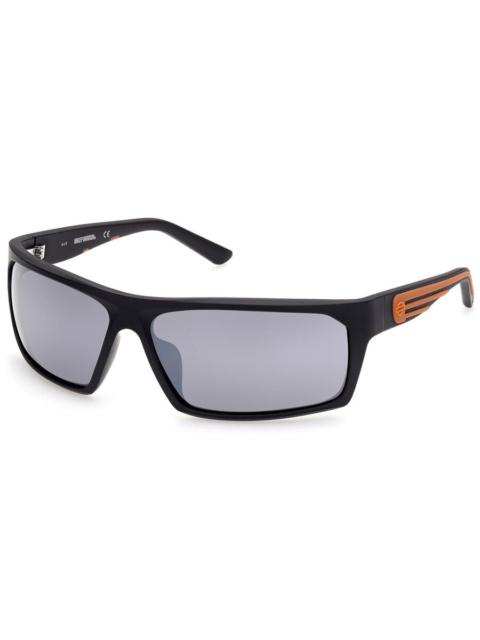 Other Designers Harley Davidson - Harley Davidson Smoke Mirror Wrap Men's Sunglasses HD0951X 02C 66