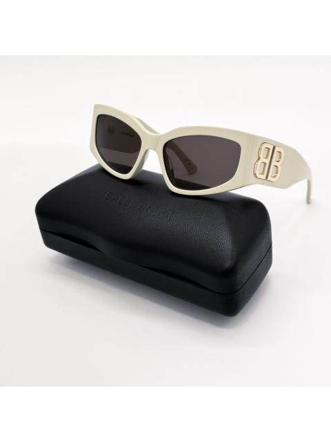 BALENCIAGA NEW BALENCIAGA BB0321S 010 SUNGLASSES IVORY WOMEN CAT EYE