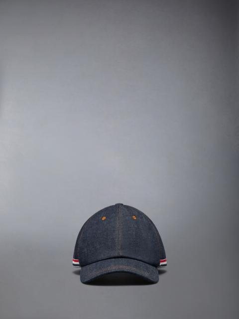 Thom Browne SELVEDGE DENIM BASEBALL CAP