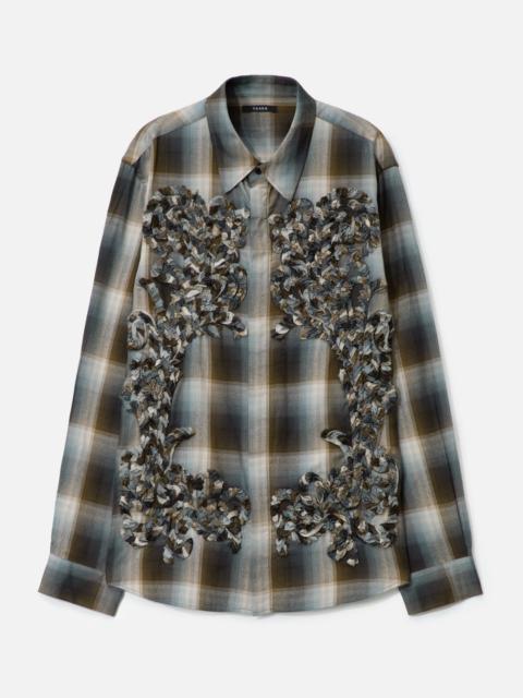 TAAKK CHECK EMBROIDERY SHIRT