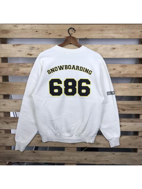 Other Designers Vintage - Vintage 686 Snowboarding Sweatshirt Big Logo