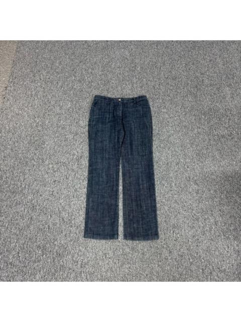 CHANEL Chanel 2005 navy blue jeans with embroidered badge