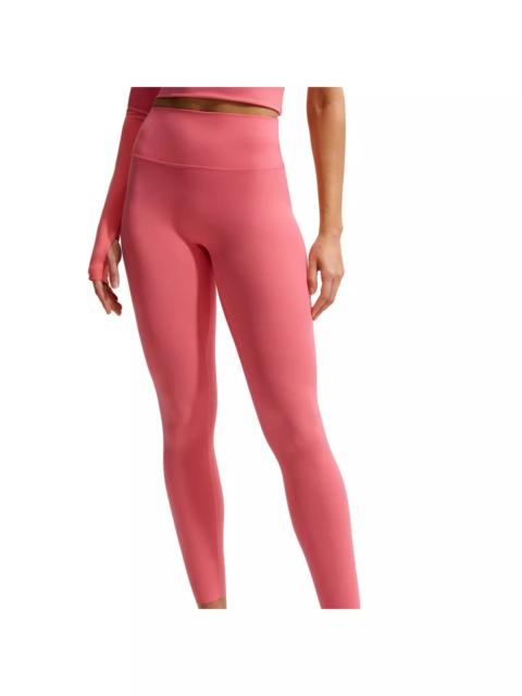 Nike Women's Zenvy 7/8 High-Waisted Leggings with No Front Seam -Coral