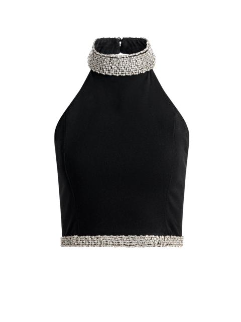 Alice + Olivia GATZ EMBELLISHED TOP